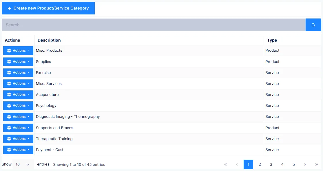 The Category catalog